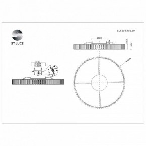 Потолочная люстра ST-Luce Estense SL6203.402.50 в Миассе - miass.mebel24.online | фото 3