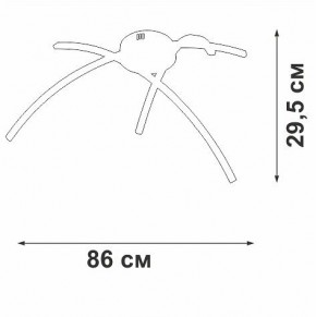 Потолочная люстра Vitaluce V2709 V2709-1/3PL в Миассе - miass.mebel24.online | фото 2