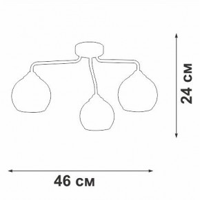 Потолочная люстра Vitaluce V3096 V3096-9/3PL в Миассе - miass.mebel24.online | фото 4
