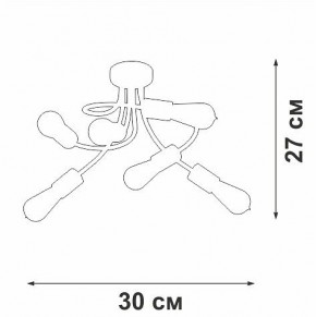 Потолочная люстра Vitaluce V3928 V3928-1/6PL в Миассе - miass.mebel24.online | фото 4