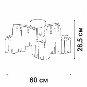 Потолочная люстра Vitaluce V5884 V5884-0/5PL в Миассе - miass.mebel24.online | фото 3