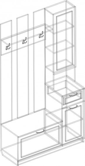 Прихожая Александрия (модульная) в Миассе - miass.mebel24.online | фото 5