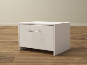 PROxSON Тумба Varna (ЛДСП Белая+экокожа Белый/Белый) 51x40 в Миассе - miass.mebel24.online | фото