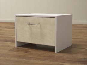 PROxSON Тумба Varna (ЛДСП Белая+ткань Белый/Savana Milk (молочный)) 51x40 в Миассе - miass.mebel24.online | фото