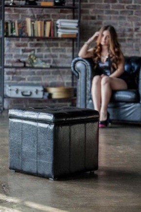 Пуф-сундук Модерна черная в Миассе - miass.mebel24.online | фото 4