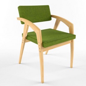 Растущий стул 38 Попугаев Бруно с мягким сиденьем и спинкой, для детей/подростков/взрослых от 150 см (Береза/Олива) в Миассе - miass.mebel24.online | фото