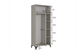 РИЧ Шкаф двухдверный в Миассе - miass.mebel24.online | фото 3