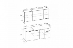 РИО-1 ЛДСП Кухонный гарнитур 1,7 м в Миассе - miass.mebel24.online | фото 7