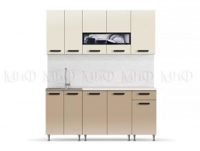 РИО-2 ЛДСП Кухонный гарнитур 1,8 м (Бежевый/Капучино) в Миассе - miass.mebel24.online | фото