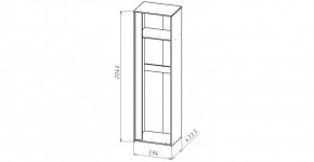 ЛИНДА-2 Шкаф 1-о дверный для одежды (ЛНД.02) в Миассе - miass.mebel24.online | фото 2