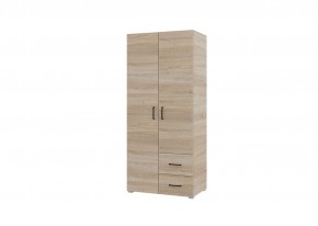 Шкаф 2-х створчатый с ящиками VICTOR (Сонома) в Миассе - miass.mebel24.online | фото