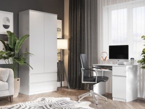 Шкаф 2-ств. с 2 ящиками "Бьянко" в Миассе - miass.mebel24.online | фото 4