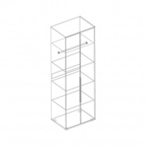 Шкаф 2-ств. с полками "Лео" 700 в Миассе - miass.mebel24.online | фото 2