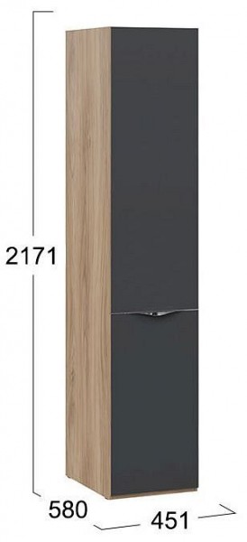 Шкаф для белья Глосс СМ-319.07.111 в Миассе - miass.mebel24.online | фото 4