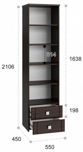 Шкаф для белья Изабель ИЗ-63К с зеркалом в Миассе - miass.mebel24.online | фото 3