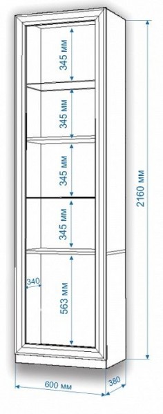 Шкаф для белья Нобиле ВтВ-ФГД-ФГК в Миассе - miass.mebel24.online | фото 3