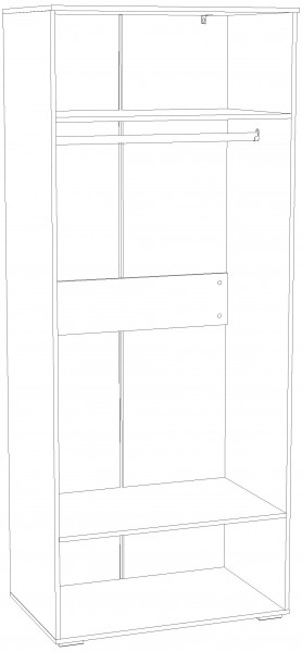 Шкаф для одежды НМ 041.42 "Банни" (Бисквит) в Миассе - miass.mebel24.online | фото 4