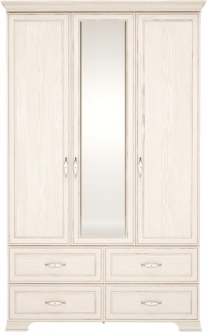 Шкаф для одежды с зеркалом 3-х дв Венеция 1 бодега в Миассе - miass.mebel24.online | фото 1