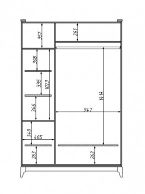 Шкаф для одежды Сабрина (ММ-302-01/03) с зеркалом в Миассе - miass.mebel24.online | фото