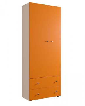 Шкаф ДМ 800 с 2-мя ящиками (оранж) в Миассе - miass.mebel24.online | фото