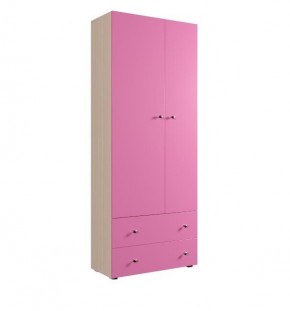 Шкаф ДМ 800 с 2-мя ящиками (розовый) в Миассе - miass.mebel24.online | фото 1