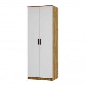 Шкаф двухстворчатый Евро ШК-01 (крафт/белый) в Миассе - miass.mebel24.online | фото