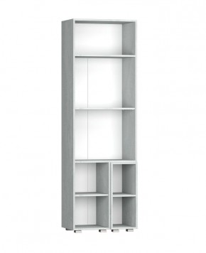 Шкаф Эльза (Бетонный Камень/Белый) в Миассе - miass.mebel24.online | фото 3