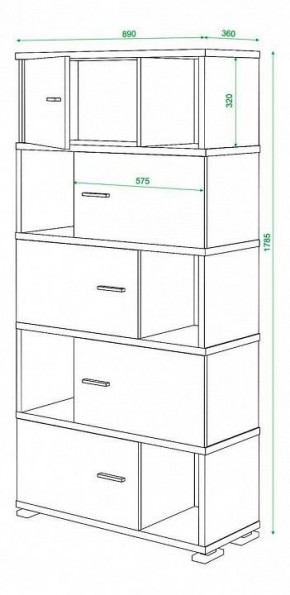 Шкаф комбинированный Домино СБ-30/5 в Миассе - miass.mebel24.online | фото 3