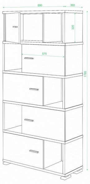 Шкаф комбинированный Домино СБ-30/5 в Миассе - miass.mebel24.online | фото 3