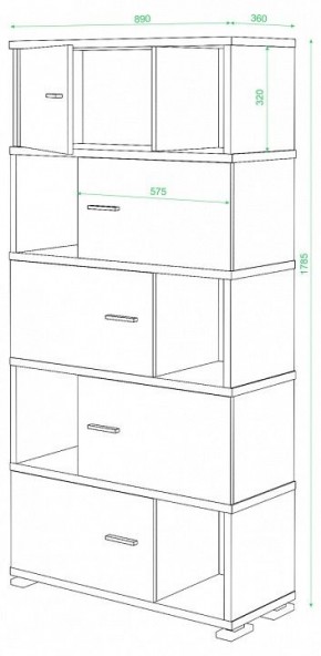 Шкаф комбинированный Домино СБ-30/5 в Миассе - miass.mebel24.online | фото 2