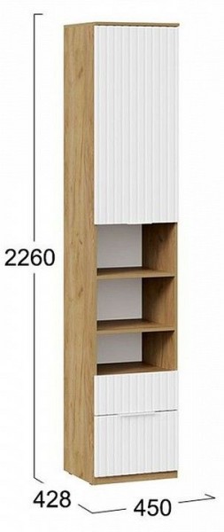 Шкаф комбинированный Хилтон Исп. 2 в Миассе - miass.mebel24.online | фото 8