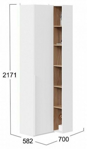 Шкаф комбинированный Порто СМ-393.21.024 в Миассе - miass.mebel24.online | фото 2