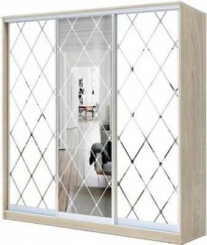 Шкаф-купе ХИТ 22-18-666 РОМБ БОЛЬШОЙ МАТОВЫЙ в Миассе - miass.mebel24.online | фото