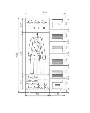 Шкаф-купе ХИТ 22-4-12-11 (420) в Миассе - miass.mebel24.online | фото 5