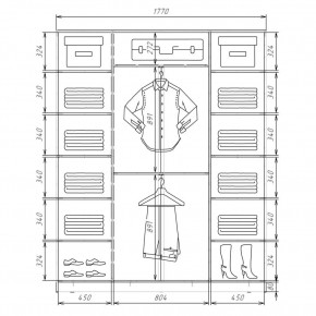 Шкаф-купе ХИТ 22-4-20/2-777 (420) в Миассе - miass.mebel24.online | фото 2