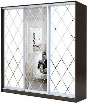Шкаф-купе ХИТ 23-4-20-666 РОМБ БОЛЬШОЙ МАТОВЫЙ в Миассе - miass.mebel24.online | фото