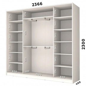 Шкаф-купе ХИТ 23-4-24/2-1111 (420) в Миассе - miass.mebel24.online | фото 2