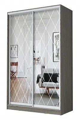 Шкаф-купе ХИТ 24-15-66 РОМБ БОЛЬШОЙ в Миассе - miass.mebel24.online | фото