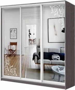 Шкаф-купе ХИТ 24-18-656 ОРНАМЕНТ в Миассе - miass.mebel24.online | фото