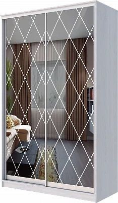 Шкаф-купе ХИТ 24-4-14-66 РОМБ БОЛЬШОЙ в Миассе - miass.mebel24.online | фото