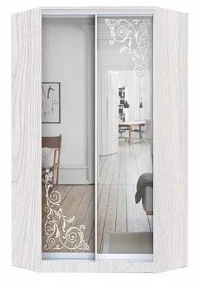 Шкаф-купе ХИТ-У-24-4-66 ОРНАМЕНТ в Миассе - miass.mebel24.online | фото