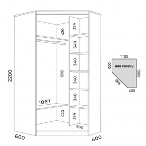 Шкаф-купе ХИТ-У-R-22-64-77 в Миассе - miass.mebel24.online | фото 3