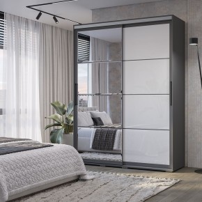 Шкаф-купе Крафт-6 1.6 м ШКК-06 (графит) в Миассе - miass.mebel24.online | фото