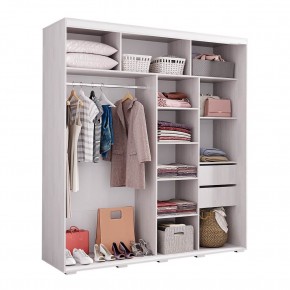 Шкаф-купе Крафт-6 1.6 м ШКК-06 (ясень белый) в Миассе - miass.mebel24.online | фото 2