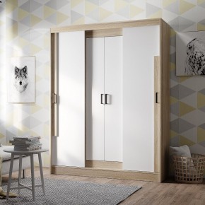 Шкаф-купе Смарт ШКК-06 (дуб сонома/белый) в Миассе - miass.mebel24.online | фото 1
