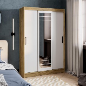 Шкаф-купе Тео ШКК-02 (крафт/белый) в Миассе - miass.mebel24.online | фото 1