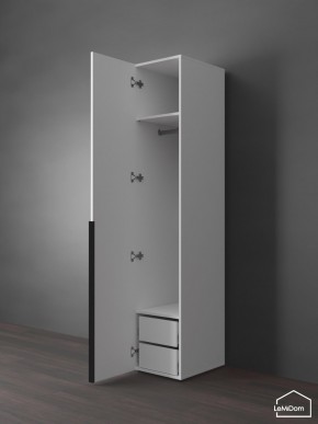 Шкаф Linnea MHR-1-3 2050х400х510 (Белый-М 11.1.1) в Миассе - miass.mebel24.online | фото 5