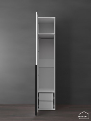 Шкаф Linnea MHR-1-3 2050х400х510 (Белый-М 11.1.1) в Миассе - miass.mebel24.online | фото 6