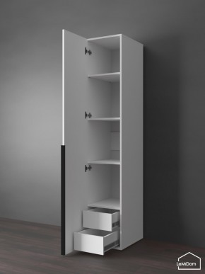 Шкаф Linnea MHR-1-3 2050х400х510 (Белый-М 11.1.2) в Миассе - miass.mebel24.online | фото 6