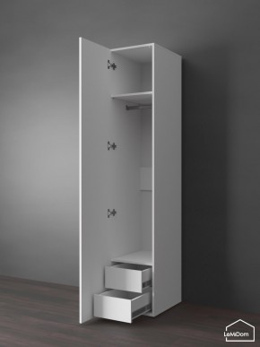 Шкаф Linnea MHR-1PO-3 2050х400х510 (Белый-М 11.1.1) в Миассе - miass.mebel24.online | фото 5